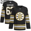 Boston Bruins Trikot 100th Anniversary Brad Marchand Adidas 2023-24 Schwarz Authentic - Kinder